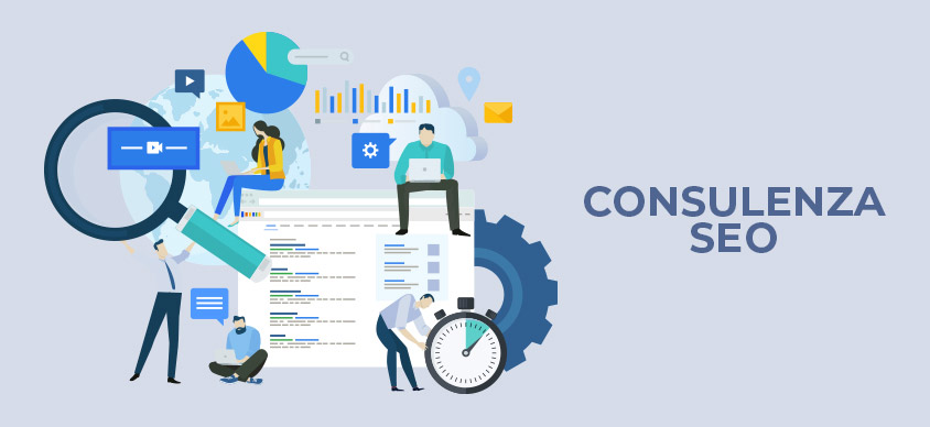 Iconografia rappresentatnte il servizio di SEO copywriting con all'interno dell'immagine la rappresentazione del posizionamento sul motore di ricerca Google